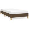 Vidaxl Bed Frame Without Mattress, Dark Brown, 90X200 Cm, Fabric