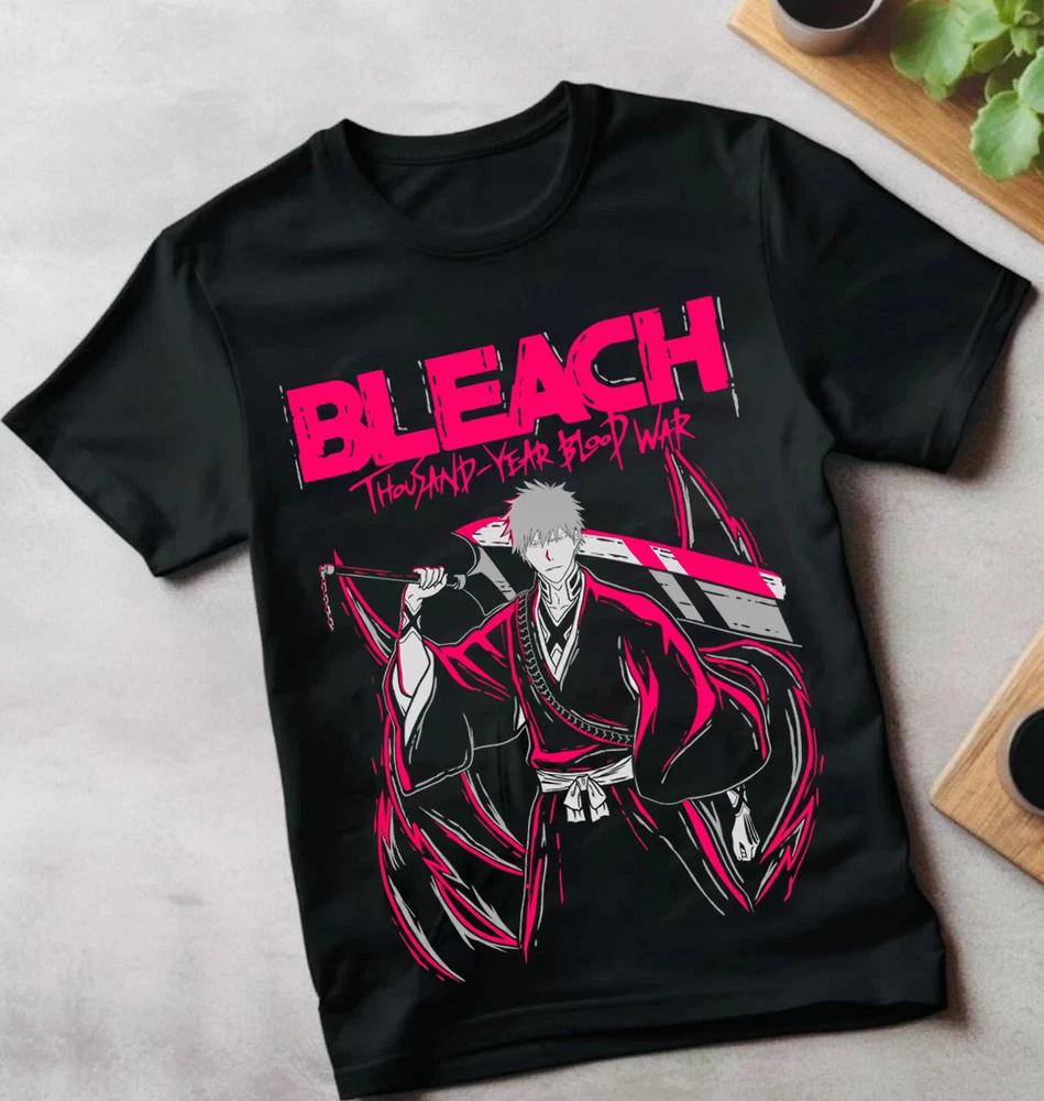Anime Byakuya Kuchiki Bleach ThousandYear Blood War Black TShirt S