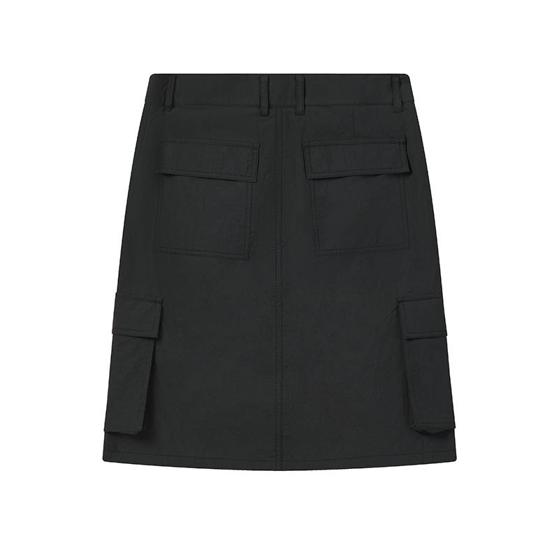 FILA X WE11DONE Minimalist Classic Retro Casual Comfortable Woven Cargo Skirt Women skirts F11W626305FBK