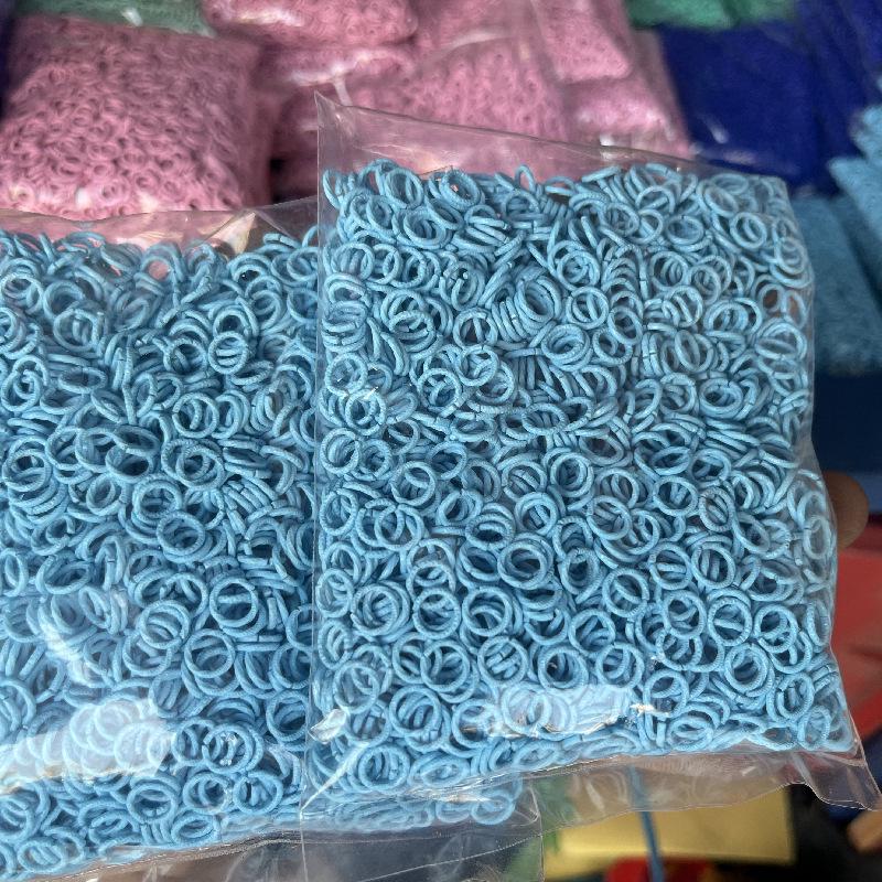 DIY Jewelry Accessories: Colored Baking Paint Embossed Rings (2,000/pack), featuring Round, Open, Single, and Twisted Flower Designs.
