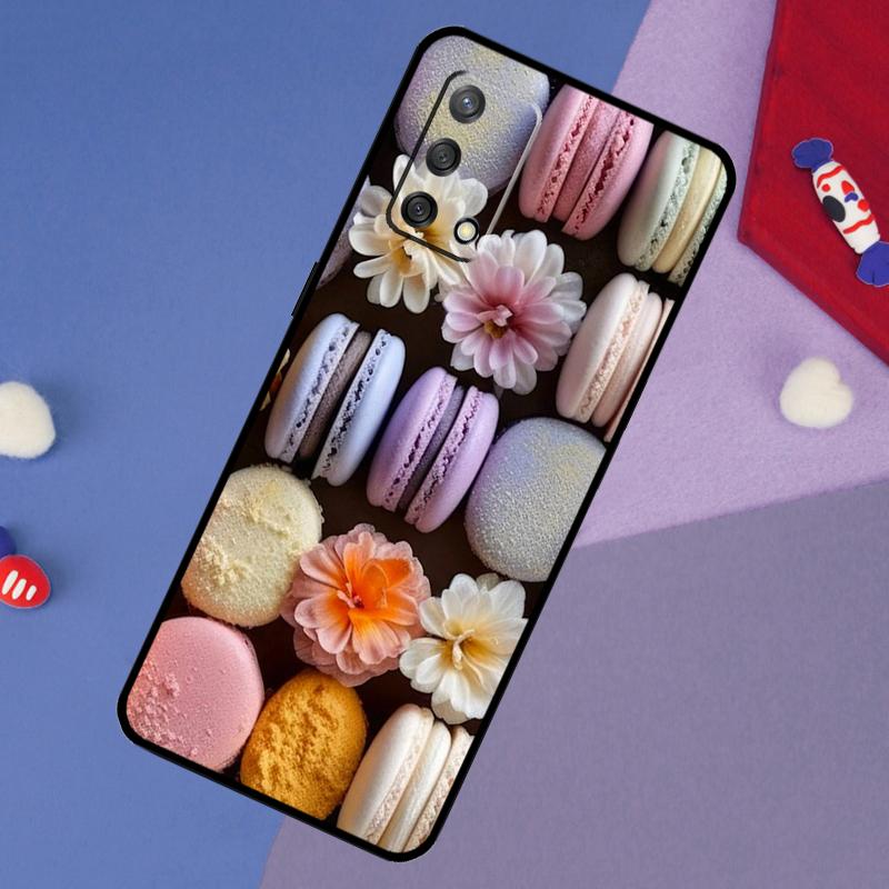 Dessert Ice Cream Macaron Food Case For Oppo A6 Pro A5 A18 A38 A58 A78 A98 A54 A74 A94 A17 A57 A80 A60 A40 A96 A76 A16 A15
