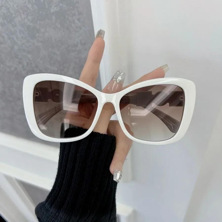 Designer Brand Square Sunglasses Women Men Colorful Cat Eye Frame Sun Glasses Female Gradient Mirror Colors Cool Fashion