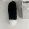 Fashion Huge Fluffy Faux Fur Fox Tail Keychain Warm Thickening Therian Tail Bag Charms Soft Fur Pendant for Women Girl