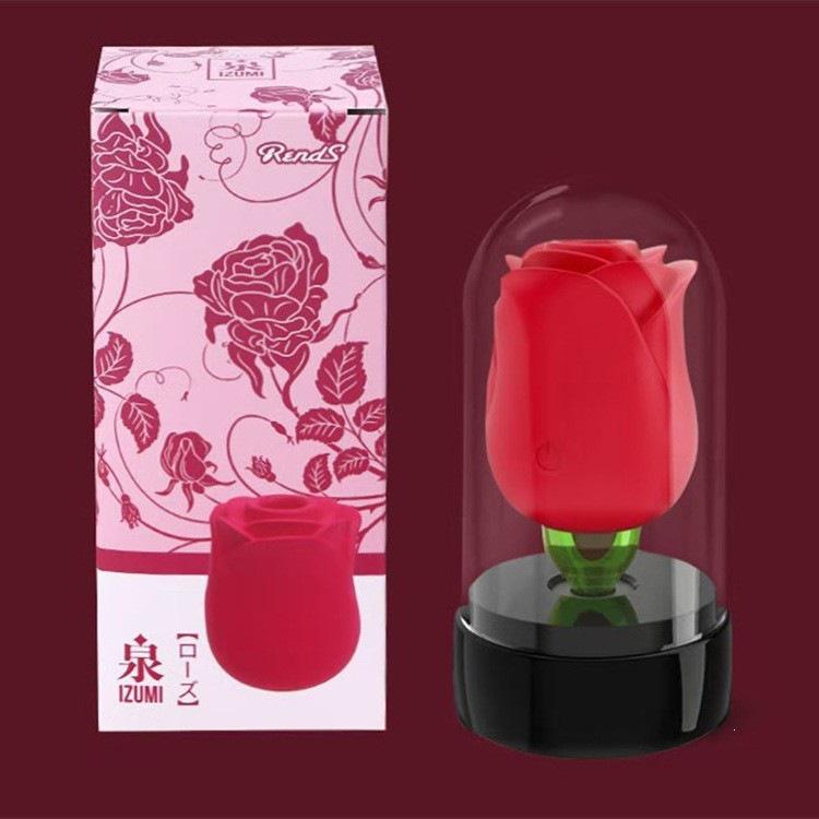 Spring Rose Silent Tongue Licking and Sucking Vibrator for Women's Teasing and Massage