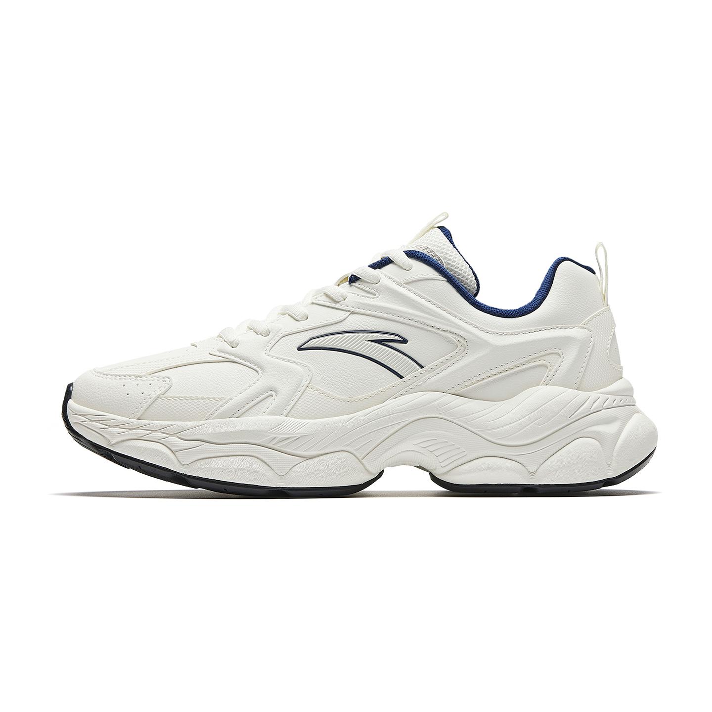 Anta Little Millennium Soft Sole Retro Trend Comfortable Versatile Lightweight Sports Low Top Casual Shoes Men Sneaker White Blue 112618818-5 40