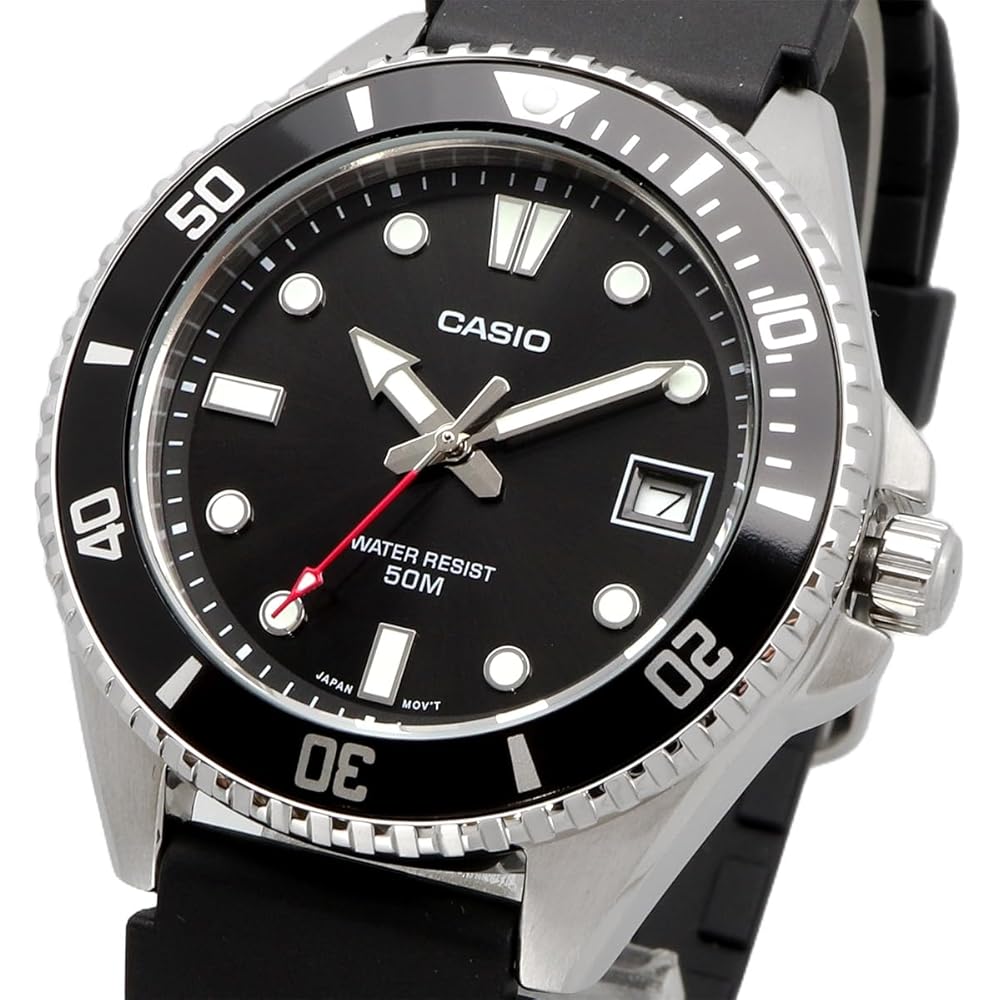 Casio Standard Analog Watch MDV-10-1A1V Black Bezel, Resin Band, Unisex