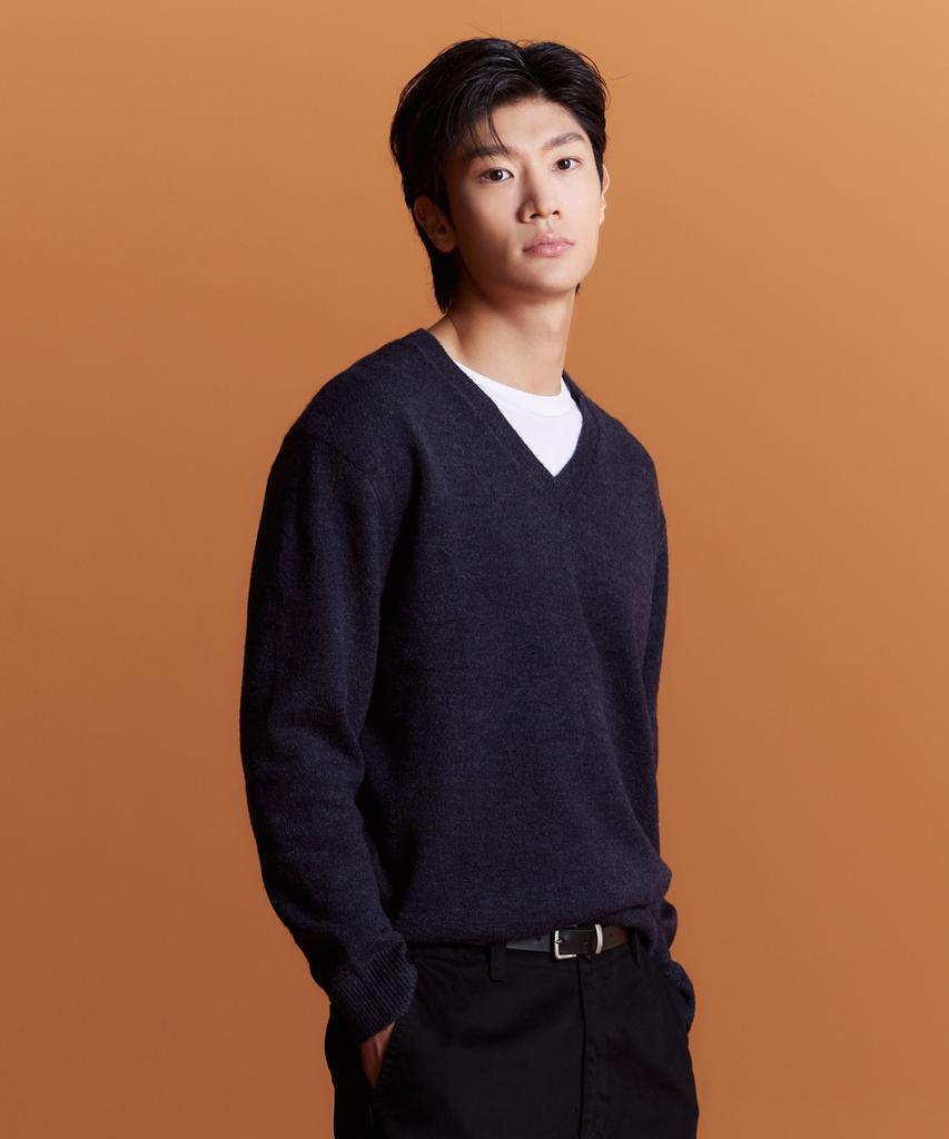 SPAO [Soft Yarn] Hairy V-Neck Sweater_Spkwg4Tc02