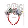 Star Color Strip Christmas Headband Glitter Sequins Numbers Design New Year Headband Party Props Creative Decoration
