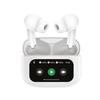 Muvit M2404 Wireless Bluetooth Headphones with ANC+ENC Noise Cancellation White Case Screen