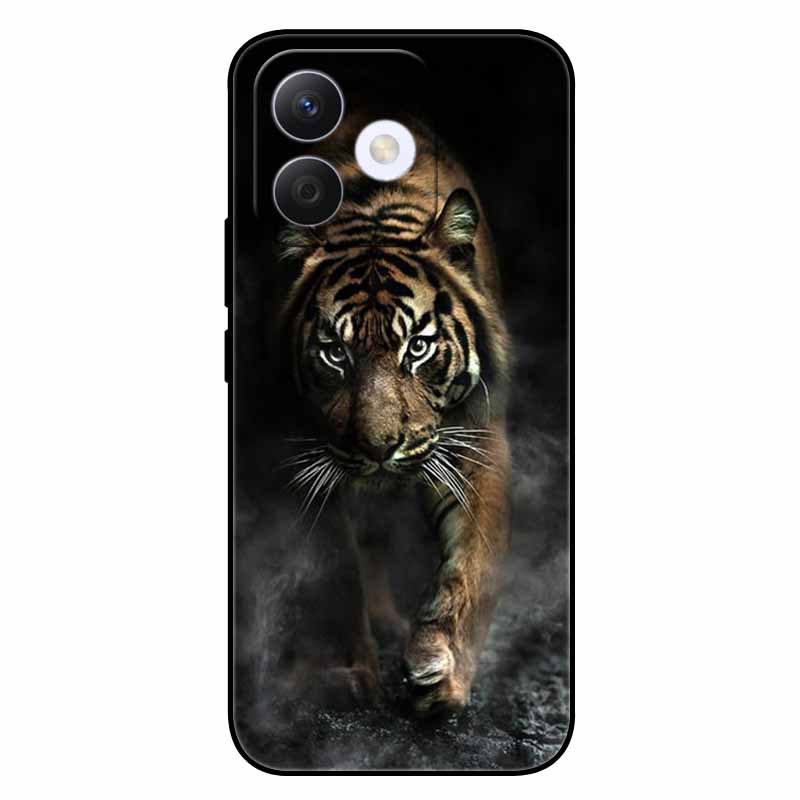 For Honor X60i Case Soft Silicone TPU Cat Lion Fashion Back Cover for Huawei Honor X60i 5G Cases HonorX60i Shockproof Cartoon
