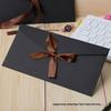 Retro Kraft Paper Envelope - Western Style Invitation with Bow Logo