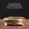 Copper-style Antique-style Household All-brass Incense Burner Ornament Coil Incense Three-legged Pure Brass Aroma Diffuser Base