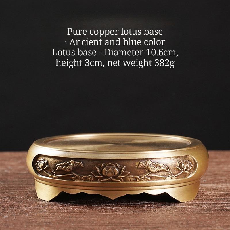 Copper-style Antique-style Household All-brass Incense Burner Ornament Coil Incense Three-legged Pure Brass Aroma Diffuser Base