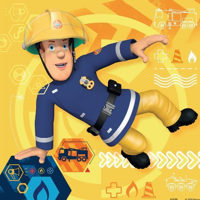 Puzzle sam le pompier - ravensburger - 3 x 49 pièces - multicolore