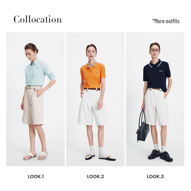 Navigare Women's Cotton A-Line Capri Pants with Belt