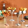 304 Stainless Steel Stemmed Cocktail & Wine Glass – Martini, Champagne, Bar Cup