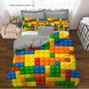 Children'S Building Block Puzzle 3D Digital Printing Quilt Set Three-Piece Shein Tk