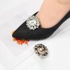 Fashion Shiny Metal Shoe Clips Rhinestones Crystal Charm Buckle Removable Bride Shoes Decoration High Heel
