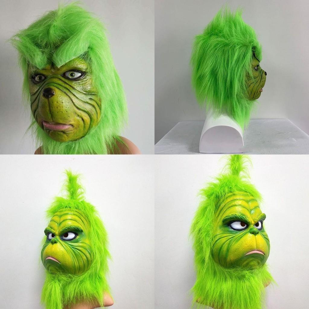 Vánoční Grinchovy rukavice Děsivý zelený monster kostýmový doplněk