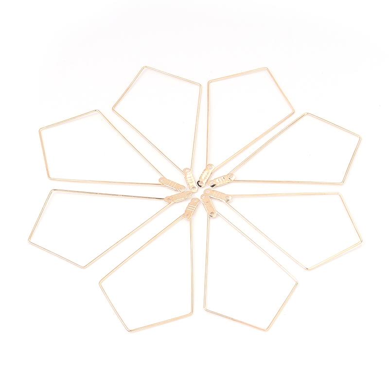 10pcs/lot Geometric Shape Earring Frame Drop Earrings Findings Irregular Ear Wire Hoop for Jewelry Making DIY Earring Findings