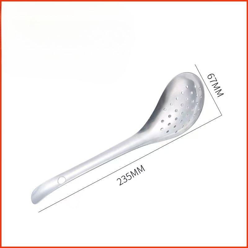 

304Stainless Steel Strainer Spoon Kitchen Colander Spoon Spoon Filter Strainer Food ScoopPerforated Skimmer Colander