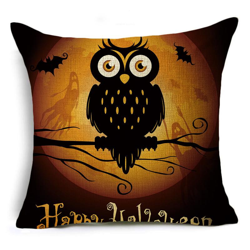 

Наволочка на Хэллоуин для украшения дома, автомобильные наволочки, 40 см/45 см и 50 см, лен 40x40cm