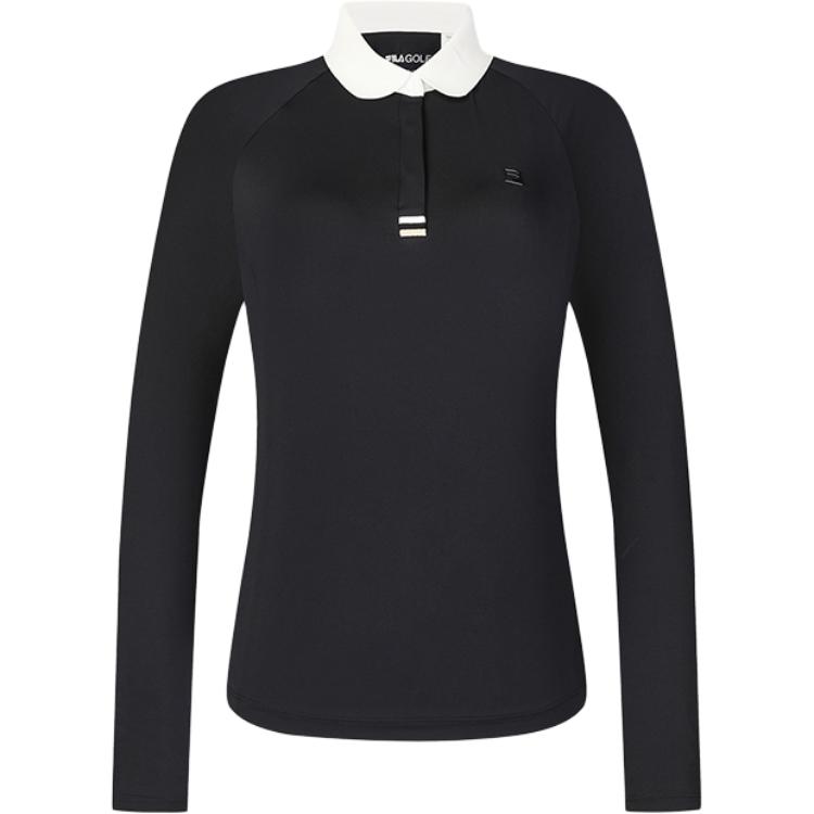 

Fila Поло с длинным рукавом серии Golf, защита от ультрафиолета, удобное, прочное, женский топ, легендарный синий A11W445220F-NV S