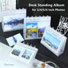 Simple PP Photo Album Clear 3/4/5/6 Inch Photo Card Binder Loose Leaf Design Mushroom Hole Photocard Holder DIY Photo Album