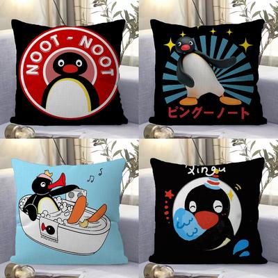 Cartoon Schwarzes Baby-Pinguin Pingu Kissenbezug toon Geschenk Kissenbezug Schlafzimmer Zuhause Sofa Stuhl Sitz Dekor Kissenbezug
