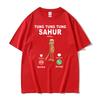Tung Tung Tung Sahur Calling Funny Brainrot Joke Meme Tshirt Unisex Unisex Humor Fashion Street T Shirts Summer Oversized Tee Shirt