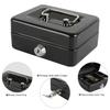 Sturdy Construction Steel Piggy Bank with Key Lockable Coin Box  Valuables Storage