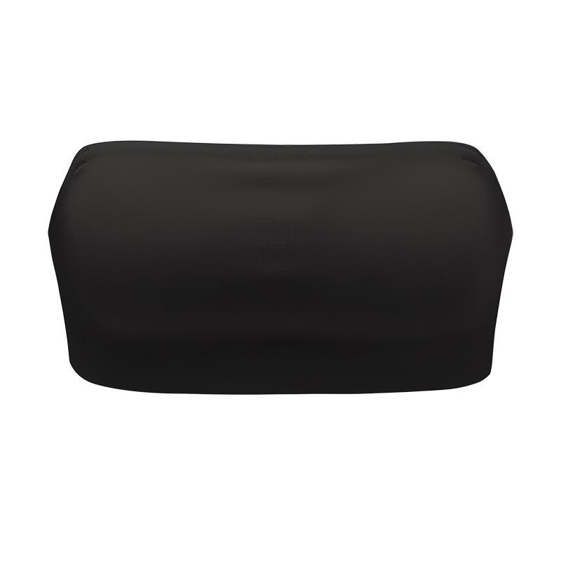

Sexy strapless non-slip one-piece chest pad seamless chest wrap breathable quick-drying women s tube top bra S чёрный