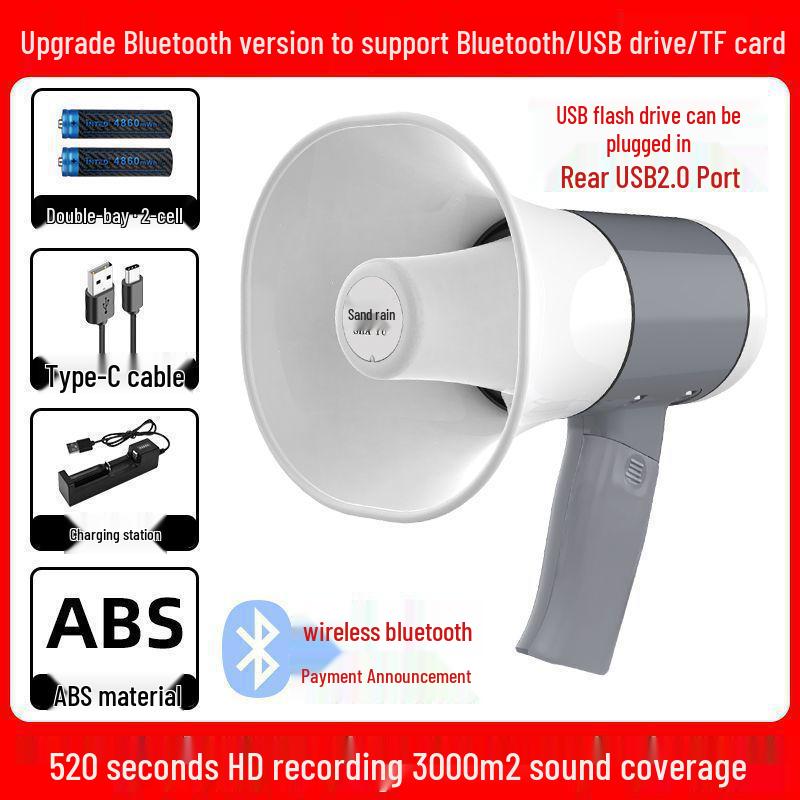 High-Volume Handheld Megaphone with Recording Function