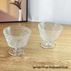 Sunflower Embossed Glass Bowl for Desserts & Breakfasts