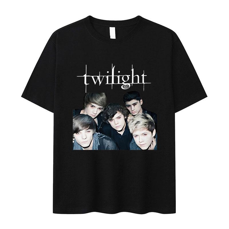 2026 New Twilight Team Edward Cullen Printed Tshirts Unisex Women Fashion Retro T Shirt Casual Cotton Tshirt Streetwear Summer