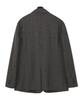 Prairie (Set) Wool Herringbone Check Blazer Setup (Charcoal)