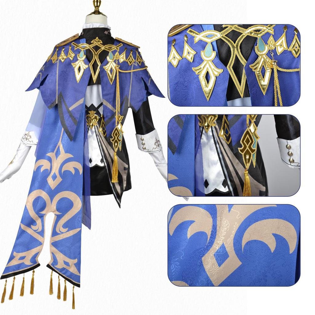 Beishui Trading Original God Clorind cos Service Secondary Press Game Playing Service Set Original God Fontaine Cosplay