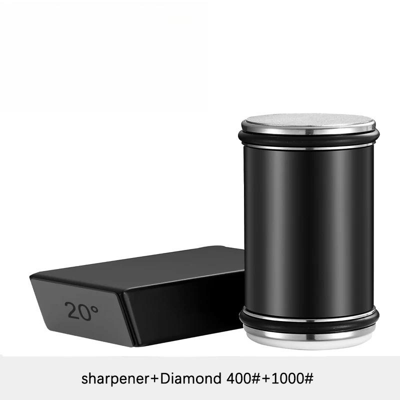 High Quality Wooden Manual Tools Rolling Magnetic Angle Sharpener Kit Knife Sharpening for Kitchen Straight Edge Knife Sharpener M чёрный