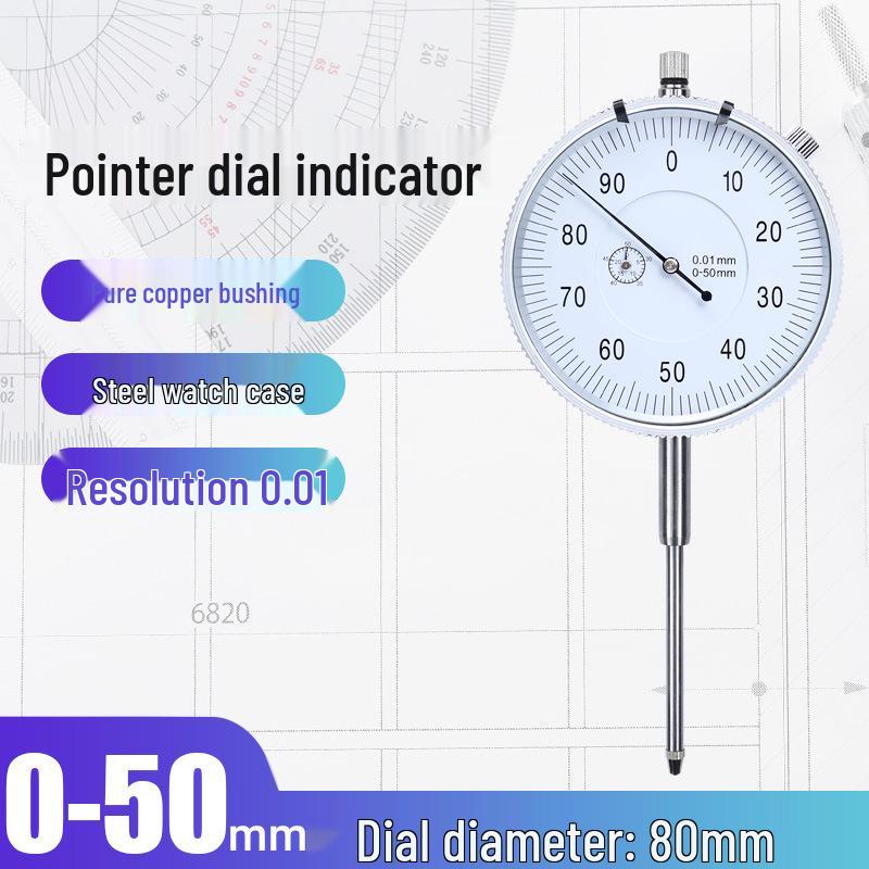 Syntek High-Precision 0.01mm Dial Indicator Gauge Set (0-10mm Range)