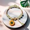 2025 Jadeite Green Jade Rabbit Bracelet: High-End Chinese Style, Year of the Snake, Elegant Women's Niche Beaded Design