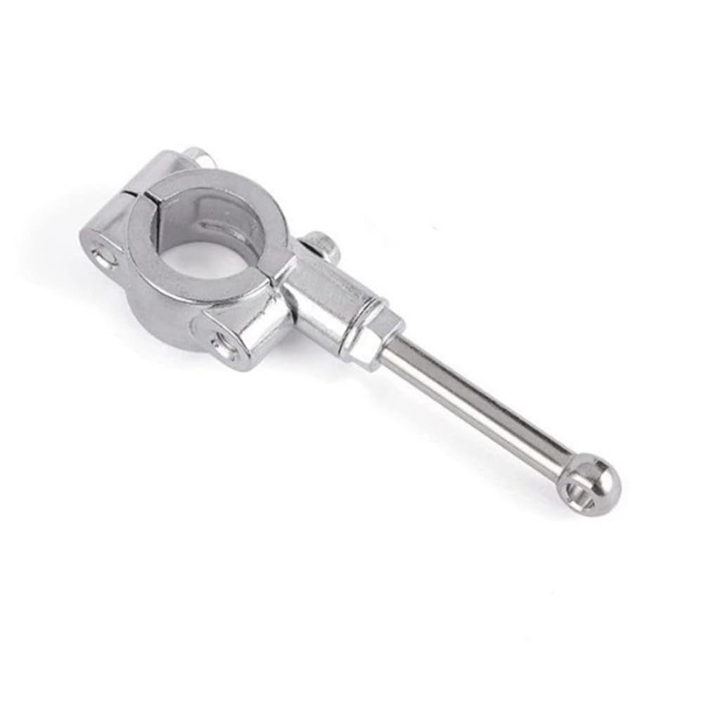Chaksy Universal By Side Stand Extension Auxiliary Tool Bracket 20-23mm Single Leg Stand Foot Support Durable (Silver)