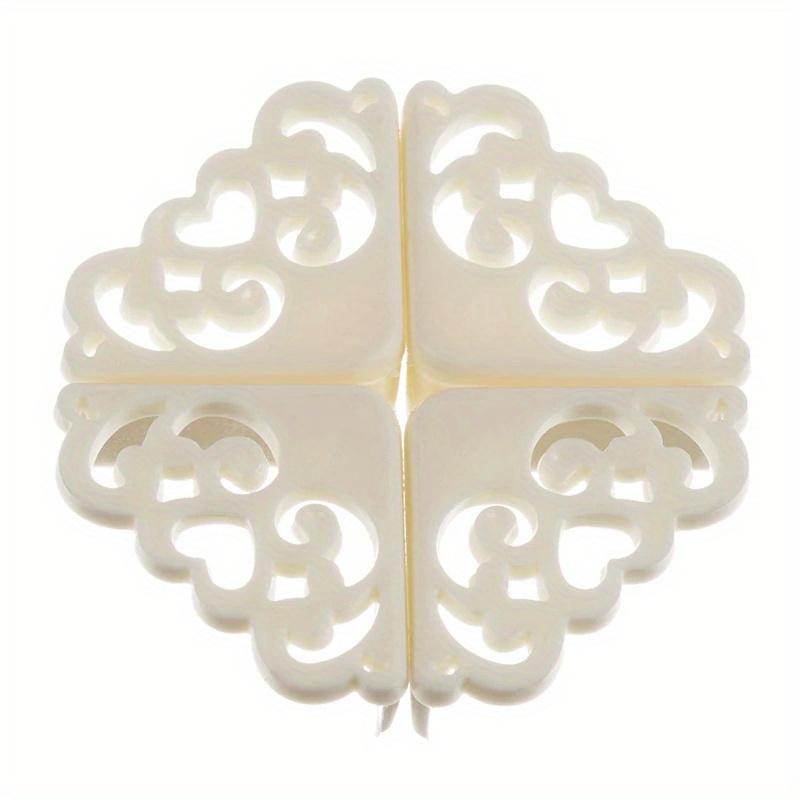 [Silicone Corner Guards] 8pcs Silicone Corner Guards with Elegant Hollow Flower Design, Stylish Table Edge Protectors for Safety and Decor