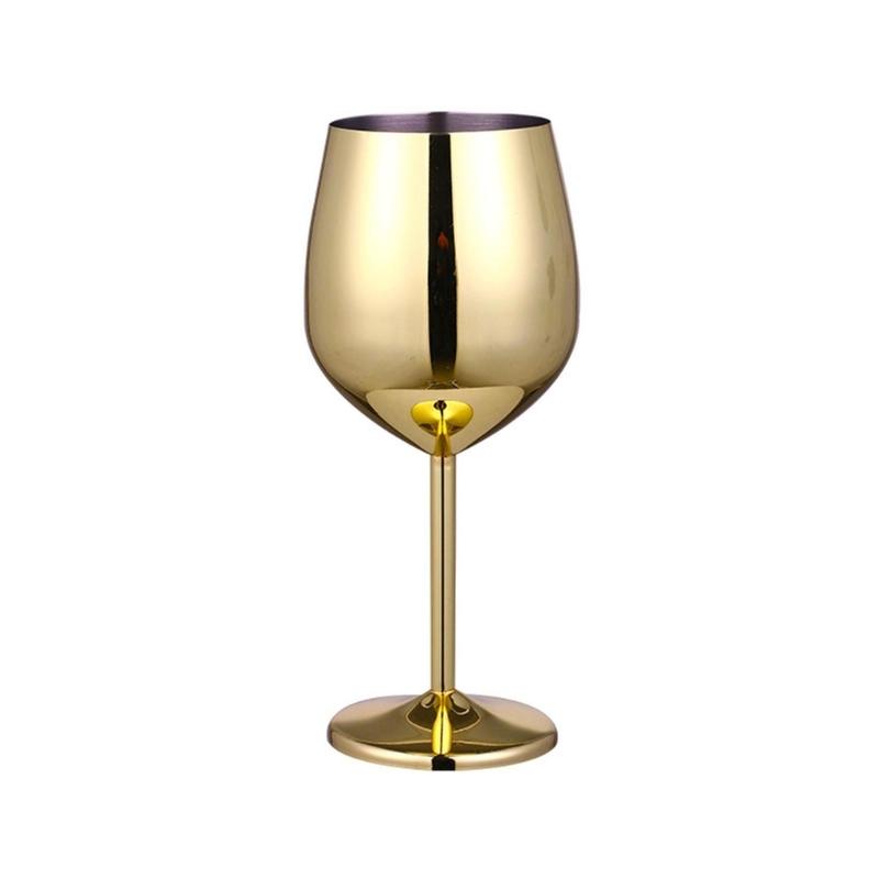 Stainless Steel Red Wine Goblets Large-Capacity Red Wine Glass Juice Drink Champagne Goblet Party Barware Kitchen Tool