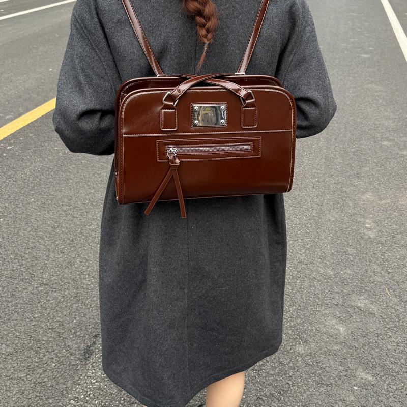 Premium Women's Backpack 2025 New Commuter Backpack College Student Class Schoolbag Single Shoulder Messenger Tote Bag