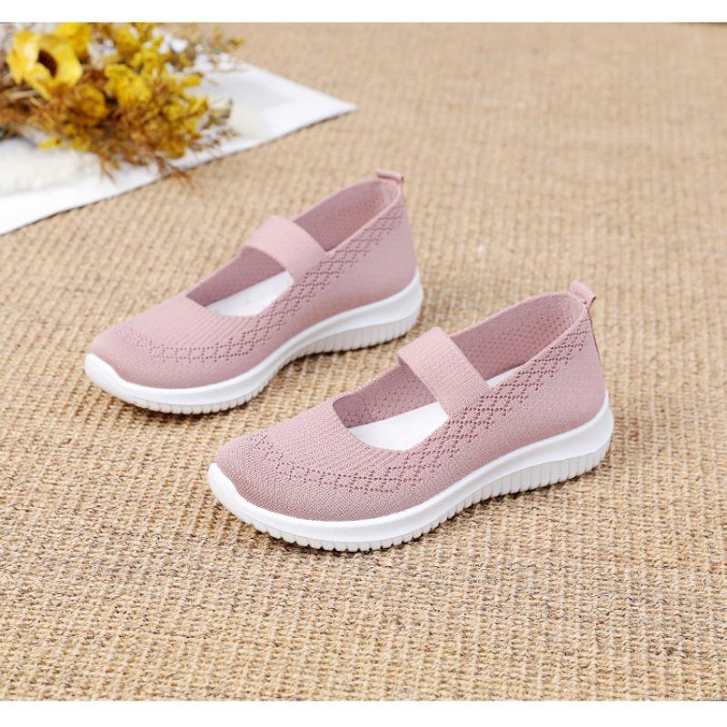 Women's Shoes, Cloth Shoes, Breathable Shoes, Straight Strap, Elderly Anti Slip Shoes, Mother's Shoes