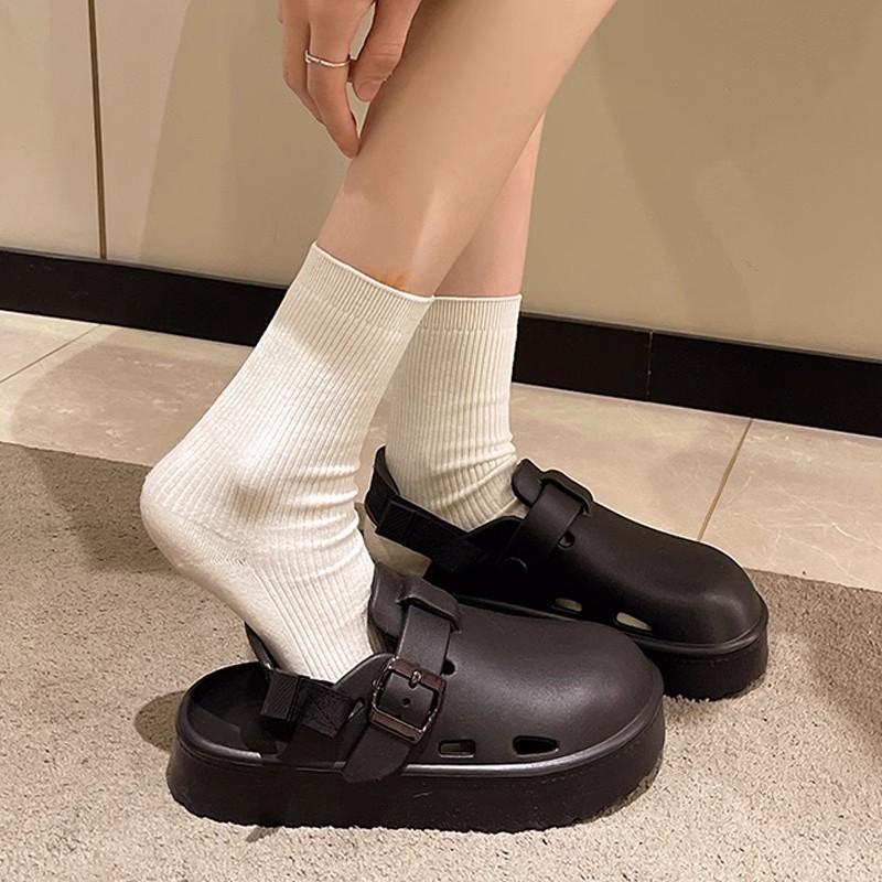 Sandale Saboți cu Platformă pentru Femei Modă 2025 Vară Curea la Spate Eva Sandale de Plajă pentru Femei Anti-Alunecare Talpă Moale Sandale de Grădină