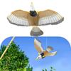 Flying Bird Electric Hawk Garden Easy To Install Flying Falcon Hunting Garden Decoy Realistic Design Protecting Plants