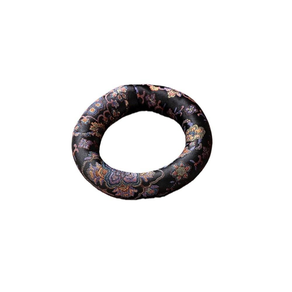 

Cloth Singing Bowl Mat Nepalese Drink Cup Mat Handcrafted Item Donut Shape Mat Meditation Style 6