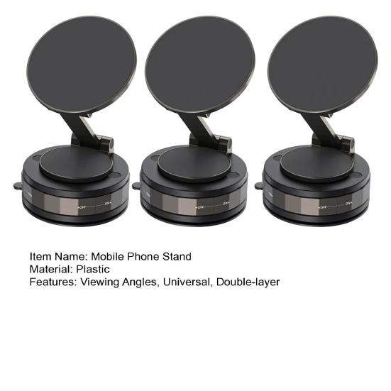 Magnetic Car Phone Holder for MagSafe Vacuum Suction Phone Mount 360 Degrees Rotatable Foldable Bracket for All Smartphones