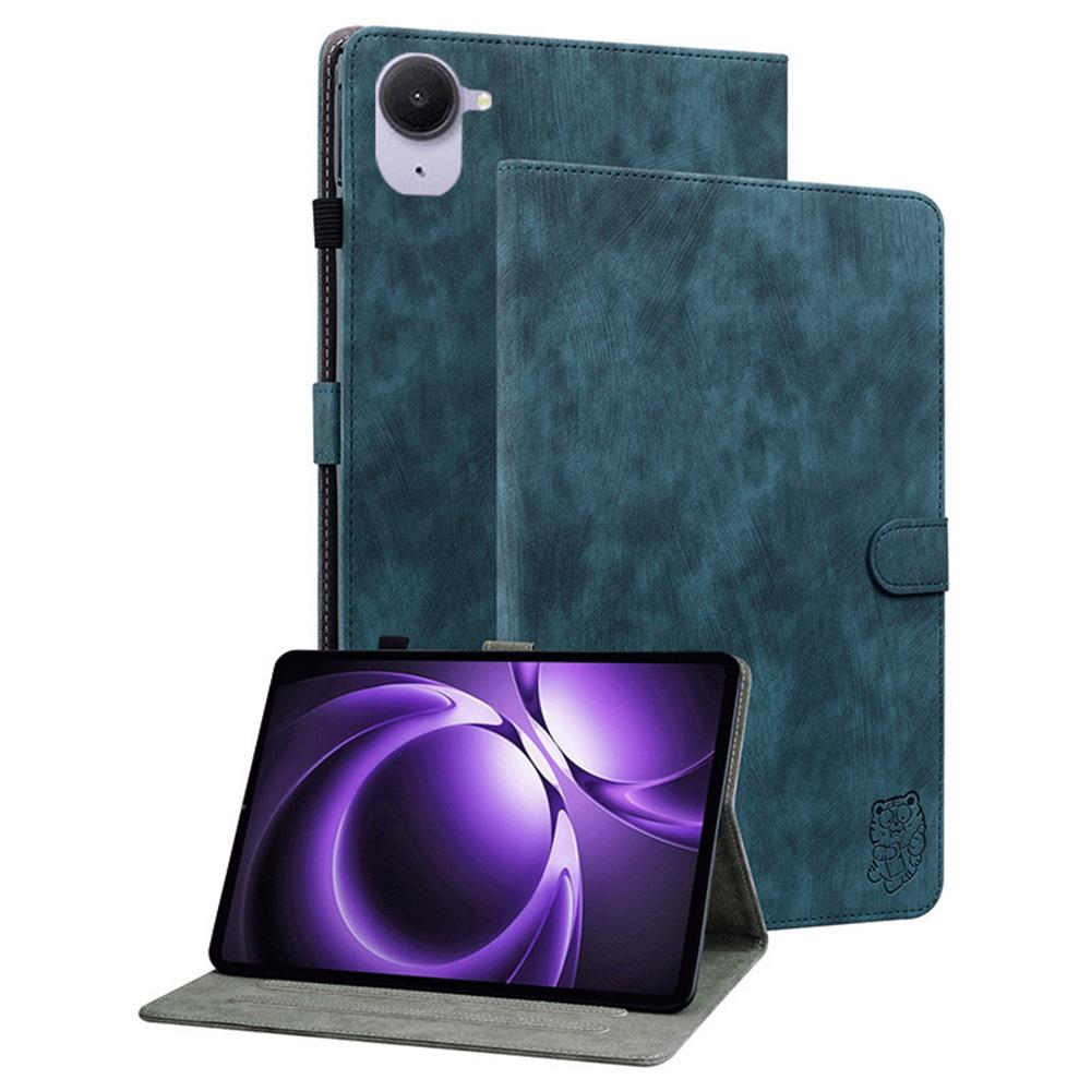 For Xiaomi Redmi K Pad Case Tiger Imprint Anti-Scratch PU Leather Tablet Cover